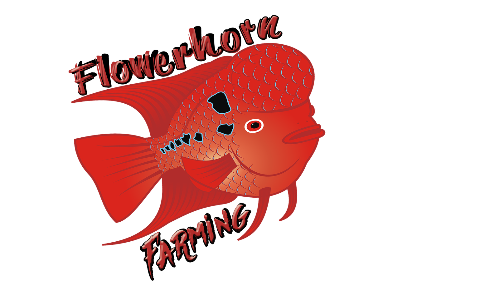 Flowerhorn Fish Flowerhorn Logo Design